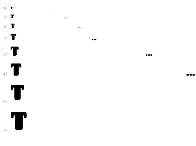League Of Giant font waterfall